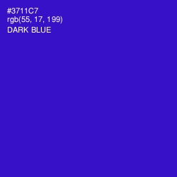 #3711C7 - Dark Blue Color Image