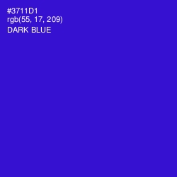 #3711D1 - Dark Blue Color Image