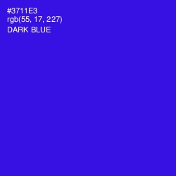 #3711E3 - Dark Blue Color Image