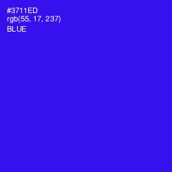 #3711ED - Blue Color Image