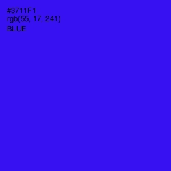 #3711F1 - Blue Color Image