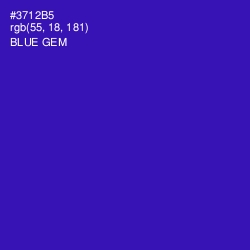 #3712B5 - Blue Gem Color Image