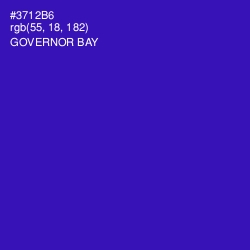 #3712B6 - Governor Bay Color Image