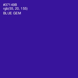 #37149B - Blue Gem Color Image