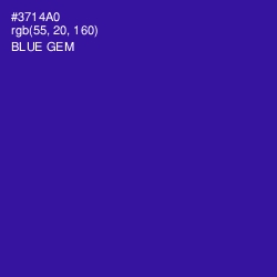 #3714A0 - Blue Gem Color Image