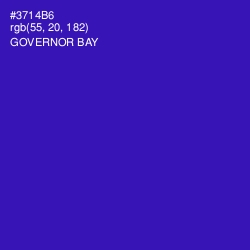 #3714B6 - Governor Bay Color Image