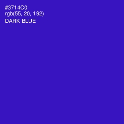 #3714C0 - Dark Blue Color Image