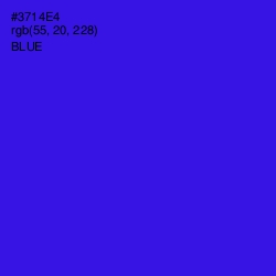 #3714E4 - Blue Color Image