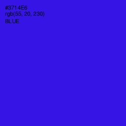 #3714E6 - Blue Color Image