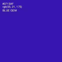 #3715AF - Blue Gem Color Image