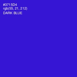 #3715D4 - Dark Blue Color Image