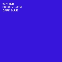 #3715DB - Dark Blue Color Image