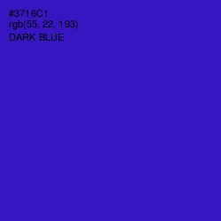 #3716C1 - Dark Blue Color Image