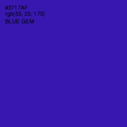 #3717AF - Blue Gem Color Image