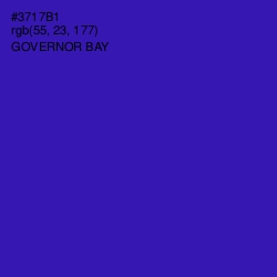 #3717B1 - Governor Bay Color Image