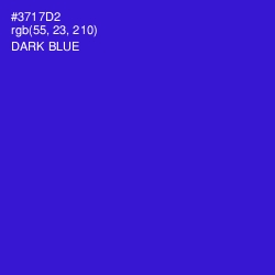 #3717D2 - Dark Blue Color Image