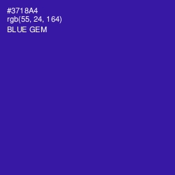 #3718A4 - Blue Gem Color Image