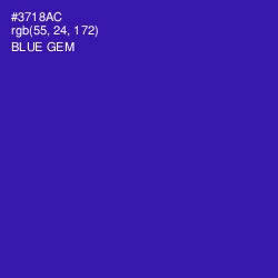 #3718AC - Blue Gem Color Image