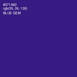 #371A82 - Blue Gem Color Image