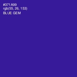 #371A99 - Blue Gem Color Image