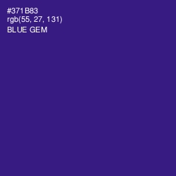 #371B83 - Blue Gem Color Image