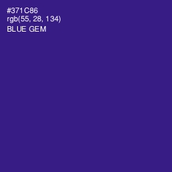 #371C86 - Blue Gem Color Image