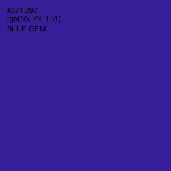 #371D97 - Blue Gem Color Image