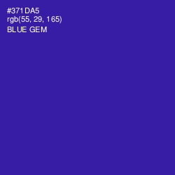 #371DA5 - Blue Gem Color Image