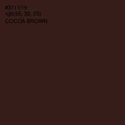 #371E19 - Cocoa Brown Color Image