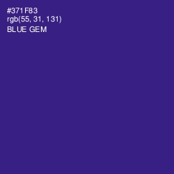 #371F83 - Blue Gem Color Image