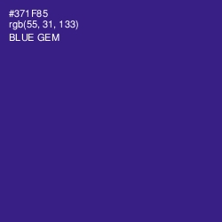 #371F85 - Blue Gem Color Image