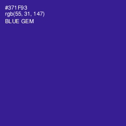 #371F93 - Blue Gem Color Image