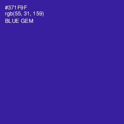 #371F9F - Blue Gem Color Image