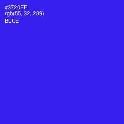 #3720EF - Blue Color Image