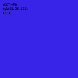 #3724E8 - Blue Color Image