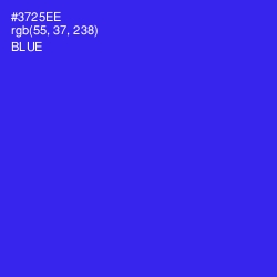 #3725EE - Blue Color Image