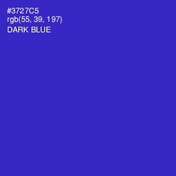 #3727C5 - Dark Blue Color Image