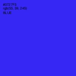 #3727F5 - Blue Color Image