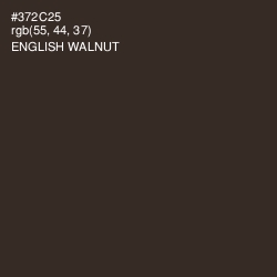 #372C25 - English Walnut Color Image