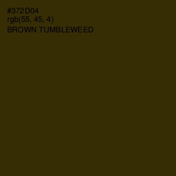 #372D04 - Brown Tumbleweed Color Image