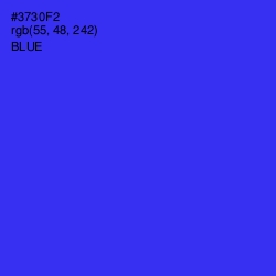 #3730F2 - Blue Color Image