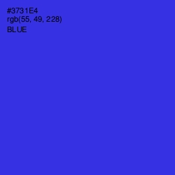 #3731E4 - Blue Color Image