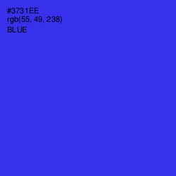 #3731EE - Blue Color Image