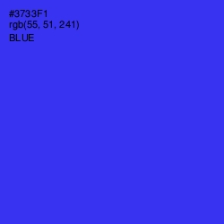 #3733F1 - Blue Color Image