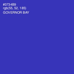 #3734B9 - Governor Bay Color Image