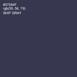 #37384F - Ship Gray Color Image