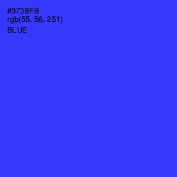 #3738FB - Blue Color Image