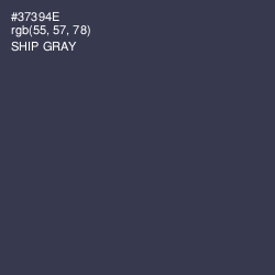 #37394E - Ship Gray Color Image