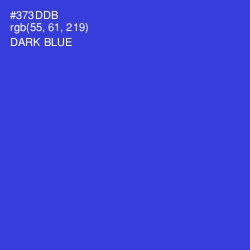 #373DDB - Dark Blue Color Image