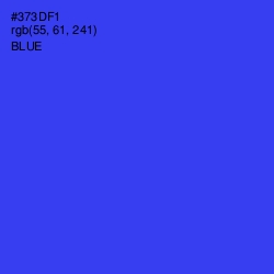 #373DF1 - Blue Color Image